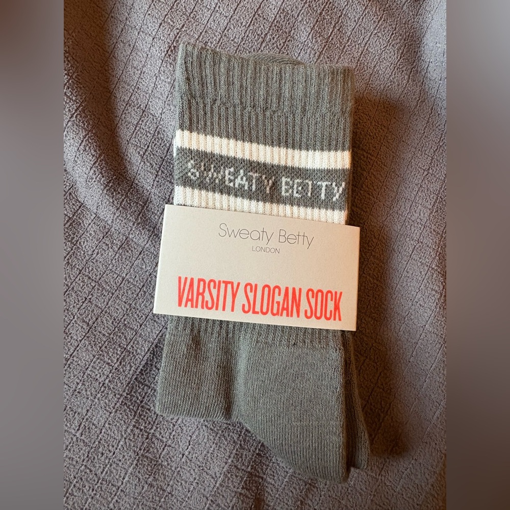 Sweaty Betty Varsity Slogan Pilates Sock